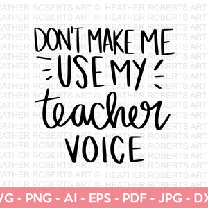 Lehrer-Stimme SVG, Lehrer SVG, Schule SVG, Lehren SVG, Zurück zu Schule svg, Lehrer-Geschenk svg, Lehrer-Shirt svg, Schnittdateien für Cricut