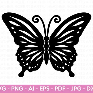 Mariposa SVG, Insecto Svg, Silueta de mariposa, Mariposa Monarca svg, Imágenes Prediseñadas de mariposa, Archivo de corte Cricut, Silueta