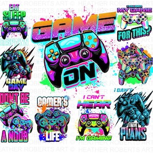 ゲーマー昇華バンドル、ゲーマーシャツ PNG、ビデオゲーム PNG、ゲームコントローラー png、ゲームデー png、面白いゲーマー png、昇華