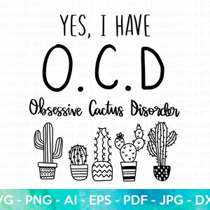 Cactusstoornis SVG, Cactus SVG, Cactus Lover SVG, Plant Lady SVG, Funny Plant Quote SVG, Mom Life SVG, Cactus Obsessed SVG, Cut File Cricut