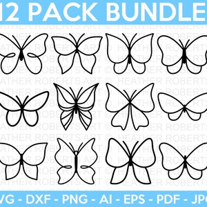 Schmetterling SVG-Bundle, Schmetterling SVG-Dateien, Schmetterling Vektor SVG, Schmetterling-Dateien für Cricut, Schmetterling Clipart, Schmetterlinge zwart, Silhouette