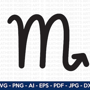 Scorpio Sign SVG, Scorpio Zodiac Svg, Zodiac Signs SVG, Astrology Signs svg,Constellation SVG, Zodiac Symbols svg,Cut File Cricut,Silhouette