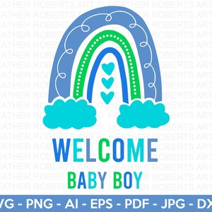 Welcome Baby Boy SVG, Cute Baby Boy SVG, Baby Boy Shirt svg, Baby Boy Onesie svg, Gift for Baby Boy, Onesie, Baby Quotes, Cut Files Cricut