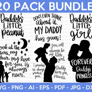 Daddy SVG Bundle, Father SVG, Daddy and Me svg, Mini me, Dad Life, Girl Dad svg, Boy Dad svg, Dad Shirt, Father's Day, Cut Files for Cricut