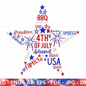 Fourth of July SVG, 4th of July SVG, July 4th svg, 4th of July shirt svg, America, USA Flag svg, Independence Day Shirt, Cut Files Cricut