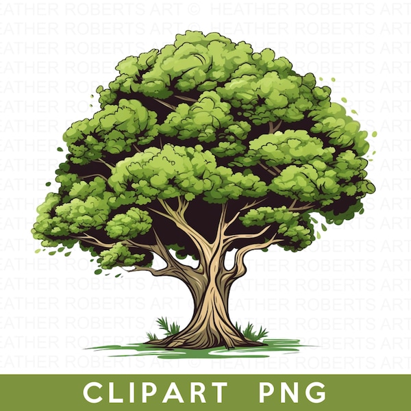 Tree Clipart PNG, Forest Clipart, Landscape Art PNG,  Beautiful Tree PNG, Printable Tree png, Instant Download, Sublimation File