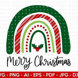 Frohe Weihnachten SVG, Weihnachtsregenbogen SVG, Weihnachten Familie Shirts svg, Weihnachtsschild svg, Weihnachten, Handbeschriftet svg, Cricut Cut File
