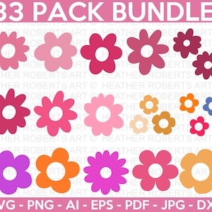 Bloemen SVG-bundel, bloemen Svg, lente Svg, bloemen SVG, bloemen clipart, lente kunst, gesneden bestand voor Cricut, silhouet