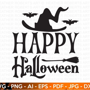 Feliz Halloween SVG, Lindo Halloween SVG, Fantasma svg, Cita de Halloween svg, Vibraciones fantasma svg, Vibraciones de Halloween svg, Cortar archivos Cricut, Silueta