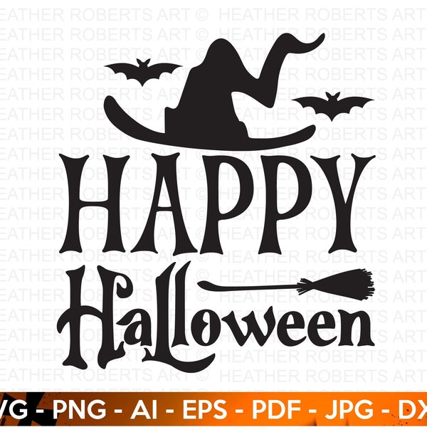 Happy Halloween SVG, Cute Halloween SVG, Ghost svg, Halloween Quote svg, Ghost Vibes svg, Halloween Vibes svg, Cut Files Cricut, Silhouette