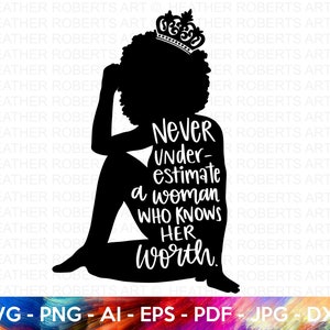 Black Girl Magic SVG, Female Empowerment SVG, Black Woman SVG, Black Queen, Boss Lady, Black Lives Matter, Sterke Vrouw, Cut File Cricut
