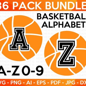 Paquete SVG de monogramas de baloncesto, baloncesto svg, aficionado al baloncesto svg, camiseta del equipo de baloncesto svg, jugador de baloncesto, deportes, archivo de corte cricut