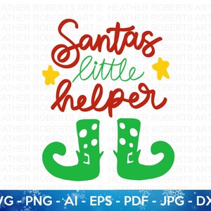 Santa's Little Helper SVG, Santa's Helper svg, Christmas SVG, Kids Christmas Shirt svg, Christmas Shirt, Toddler shirt svg, Cricut Cut File