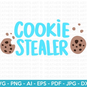 Cookie Stealer SVG, peutershirt svg, shirt jongetje svg, grappige citaten, kinderen, peuters svg, kindershirt svg, handgeschreven, gesneden bestand Cricut