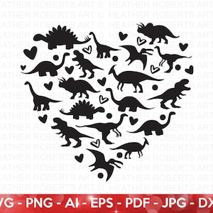 Dinosaur Heart SVG, Valentine Dinosaur SVG, Dinosaur SVG, Valentine's  Day Shirts svg, Valentine Gift, Kid's Shirt svg, Cut File Cricut