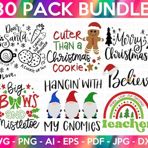 Weihnachten SVG Bundle, Weihnachten SVG, Winter svg, Santa SVG, Urlaub, frohe Weihnachten, Elf svg, lustiges Weihnachtshemd, Schnittdatei für Cricut