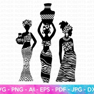 African  Black Girl Magic SVG, Black Women SVG, Black Girl Magic SVG, Black Lives Matter, Afro Lady Woman, Cut File for Cricut, Silhouette