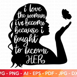 Starke Frau SVG, Frauen Ermächtigung SVG, Queen SVG, Frauen Power, motivierende SVG, Boss Dame, Queen svg, Cut File für Cricut, Silhouette