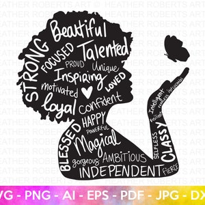 Black woman SVG, Black Girl Magic SVG, Queen, Boss Lady Svg, Black Lives Matter, Afro Lady Woman, Diva, Tshirt, Cut File Cricut, Silhouette