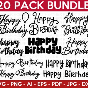 Geburtstag Zitate SVG Bundle, Geburtstag SVG, Geburtstagskind svg, Geburtstagsshirt SVG, Geburtstagsgeschenk svg, Handbeschriftetes Design, Cricut Cut Dateien