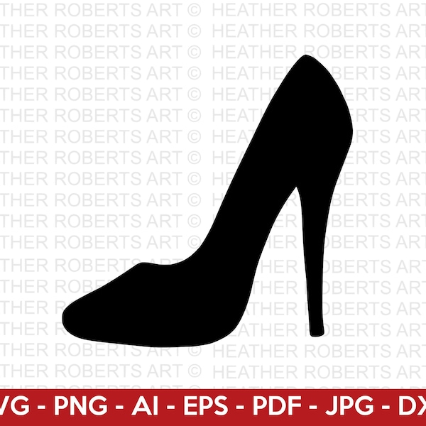 SVG talons hauts, talons SVG, svg Stiletto, chaussures svg, Style SVG, talons hauts Clip Art, chaussures silhouette, mode svg, fichier de coupe Cricut, Silhouette