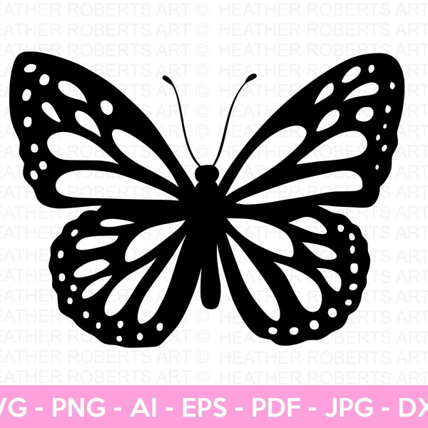 Butterfly SVG, Cricut, Silhouette, Butterfly, DXF, Png, Jpg, pdf, Cut File, Clipart
