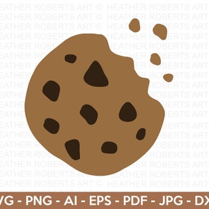 Cookies SVG, Layered Cookies svg, Chocolate Chip Cookie svg, Cookie Clipart, Cricut Cut Files, Silhouette