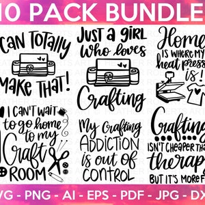 Crafting SVG Bundle, Crafting SVG, Crafting Shirt svg, Crafting Quote, Craft Room, Crafter, Crafting SVG, Cut File For Cricut, Silhouette