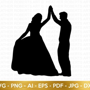 Silhouette mariage SVG, SVG de la mariée, marié SVG, svg mariage, Silhouette svg, svg fête de la mariée, panneaux de mariage, dessins de mariage, fichier coupé Cricut