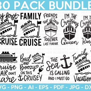 Cruise SVG Bundle, Cruise Ship SVG Bundle, Family Trip Svg, Family Shirt svg, Vacation svg, Holiday Cruise svg, Cricut Cut Filed, Silhouette