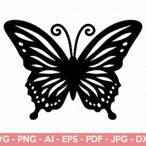 Mariposa SVG, Silueta de mariposa SVG, Insecto Svg, Mariposa Monarca svg, Imágenes Prediseñadas de mariposa, Archivo de corte Cricut, Silueta