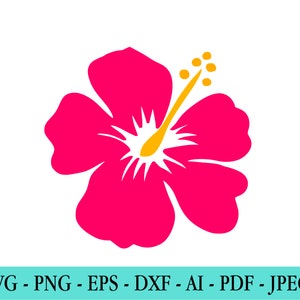 Hibiskus-Svg, Tropische Blumen-Svg, Hibiskus-Clip-Art, Hawaii-Blumen-Svg, Hibiskus-Blumen-Svg, Blumen-Svg, Hawaii, Cut-Datei für Cricut