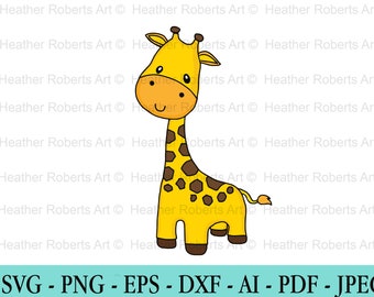 Download Baby Giraffe Svg Etsy