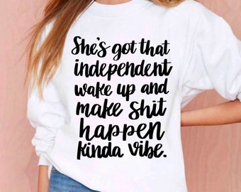 Motivational Women Empowerment SVG for Cricut | Inspirational Girl Boss Quote Shirt Design | Strong Confident Woman PNG DXF Eps