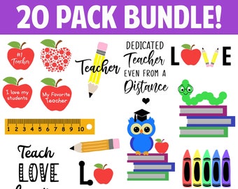 Teacher SVG Bundle, Teacher Svg, School svg, Teach Svg, Students, Back to School svg,  Cut Files for Cricut, Silhouette, PNG