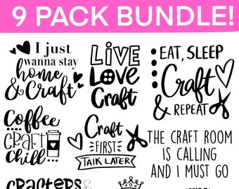 Crafters SVG Bundle, Craft SVG, Crafting SVG, Craft Room svg, Funny craft quote svg, Vinyl svg, Sewing svg, Scrapbooking, Cut File Cricut