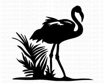 Flamingo SVG,  Flamingo Silhouette, Flamingo Cutting File, Summer svg, Flamingo Clipart, Flamingo Decor, Cut File for Cricut, Silhouette