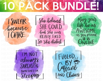 Sarcastic Sublimation PNG Bundle, Sarcasm PNG, Funny PNG, Joking png, Sassy png, Mean png, Humorous png, Mom shirt png, Sublimation Files