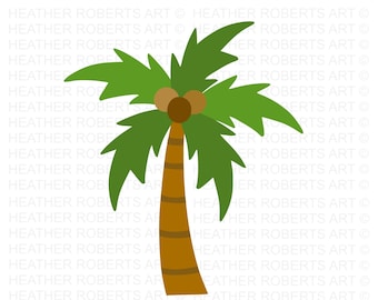 Palm Tree SVG, Layered Palm Tree SVG, Colored Palm Tree svg, Summer SVG, Beach Decor svg, Cut File for Cricut, Silhouette