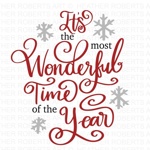 It's the Most Wonderful Time of the Year Svg Christmas - Etsy