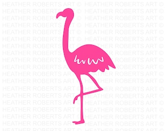 Flamingo SVG,  Flamingo Cutting File,  Flamingo Clipart, Flamingo Decor, Cut File for Cricut, Silhouette