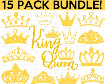 Crown SVG Bundle, Crown Svg, Tiara Svg, Queen Tiara Svg, Princess Tiara Svg, King Crown svg, Royal Crown Svg, Cut File for Cricut