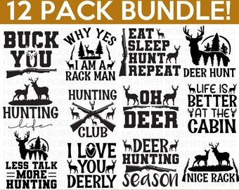 Hunting SVG Bundle, Deer SVG, Hunting Season SVG, Deer Hunting svg, Hunting Club svg, Hunting Life svg, Cut Files for Cricut, Silhouette