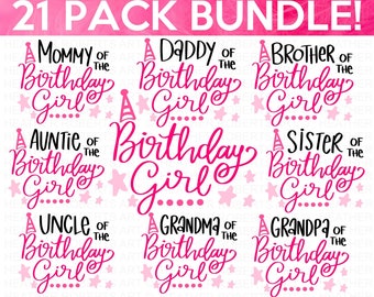 Birthday Girl Svg Bundle, Happy Birthday SVG Bundle, Birthday SVG, Birthday Girl svg,Birthday Shirt SVG, Cut files for Cricut