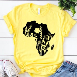 Afrika SVG, Blumenschmuck, schwarze Geschichte svg, Afrika Kontinent, schwarze Mädchenmagie, schwarze Lives Matter, schwarze Macht, Schnittdatei-Cricut, Silhouette