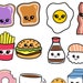 Perfect Match Kawaii Clipart Set PNG Cute Food Clip Art Friendship Best ...