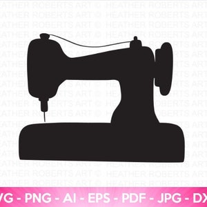 Nähmaschine Silhouette SVG, Nähmaschine svg, Schneider svg, Näherin svg, Craftroom Zeichen svg, Nähen svg, Cut File Cricut, Silhouette