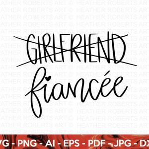 Verlobte SVG, Verlobte SVG, Zukünftige Frau SVG, Engagiert SVG, zukünftige Braut SVG, Braut Kader SVG, Braut zu sein SVG, Cut File Cricut, Silhouette