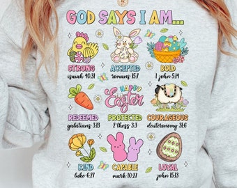 Christian Easter PNG: God Says I Am (Digital Download)