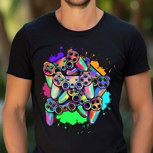 Game Controller Sublimation, Gamer Shirt PNG, Videospiele PNG, Game Controller PNG, Spieltag PNG, Lustiger Gamer PNG, Sublimation